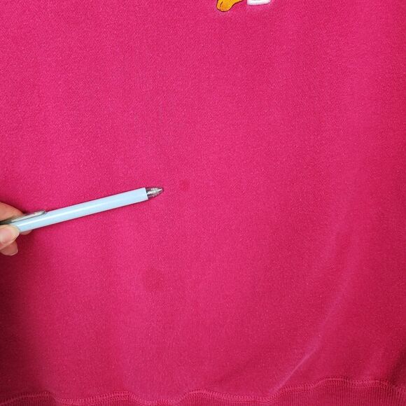 Vtg 90s Tweety Bird‎ Sweater Womens L Embroidered Looney Tunes Warner Bros Pink - Picture 5 of 10